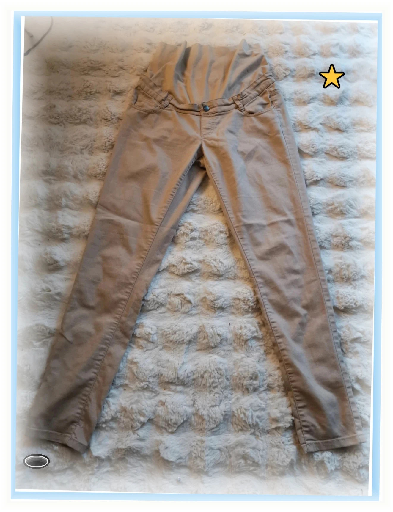 Jean de grossesse maternité Couleur beige taille 40 – maternité – taille L / 40 / 12 2