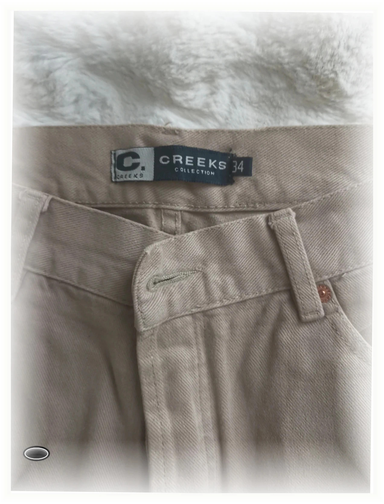 Jean creeks blade vintage taille 34 beige 100%coton – Creeks – taille XXL 3