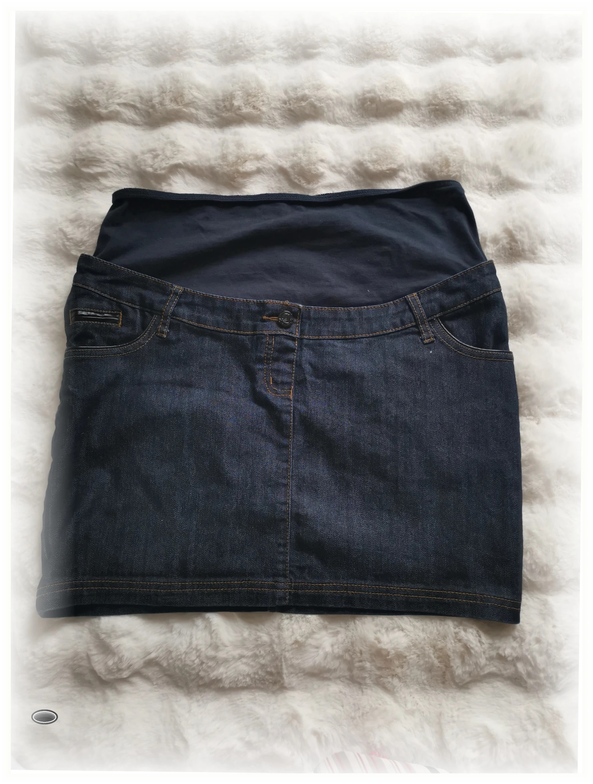 jupe grossesse maternité taille 40 calinkalin en jean