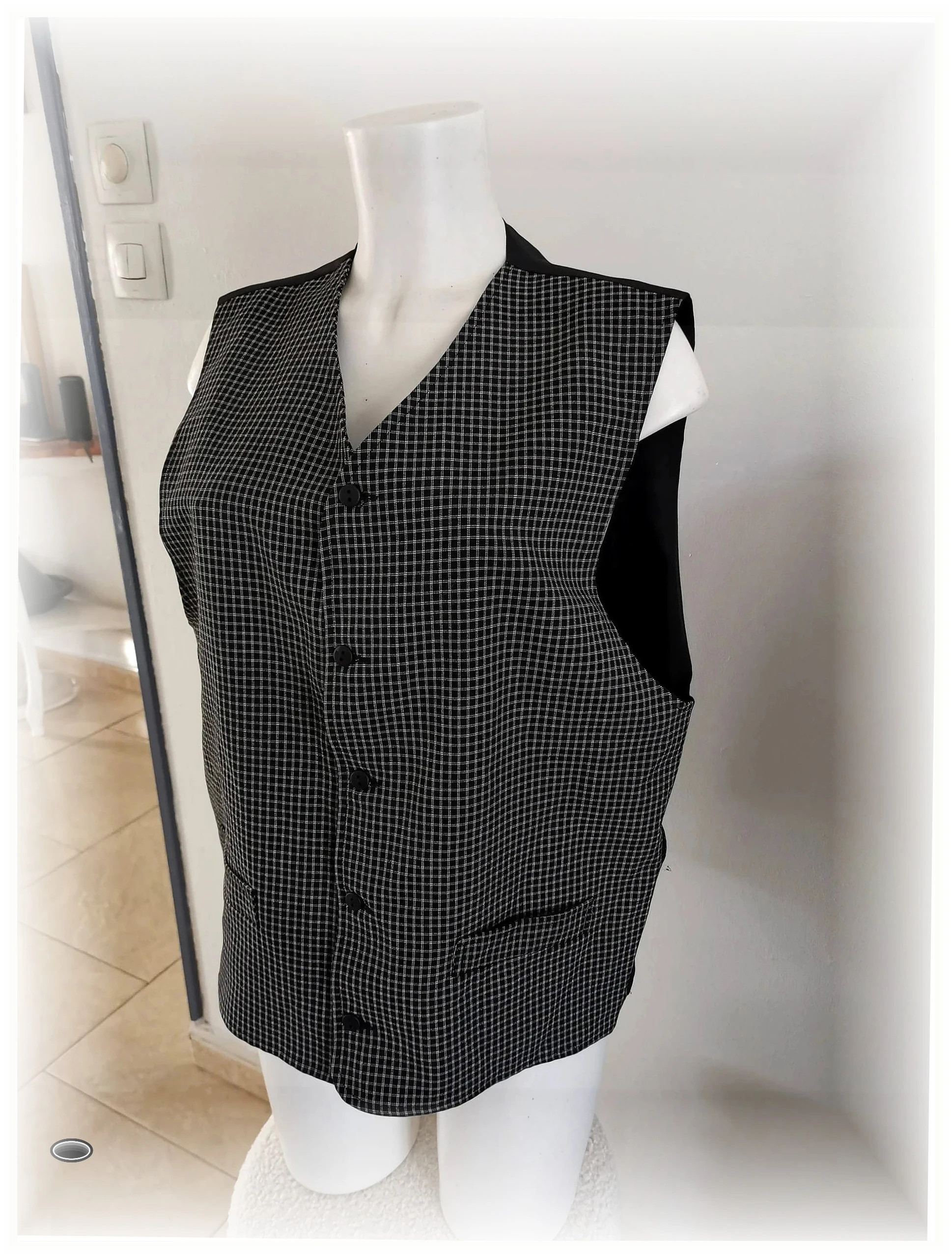 gilet costume for men taille L noir – FORMEN – taille L 3