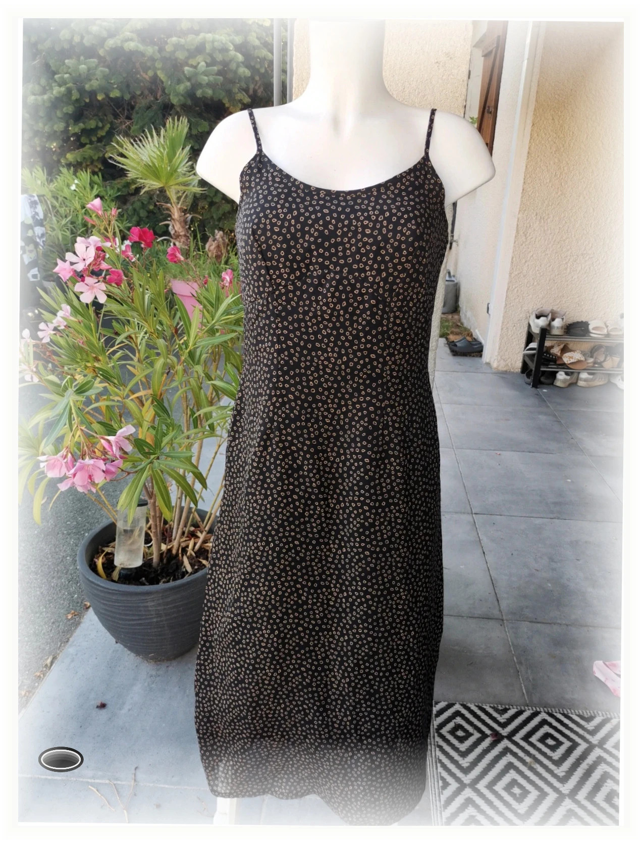 Superbe robe noire marron yessica taille 38 longue – Yessica – taille M / 38 / 10 4