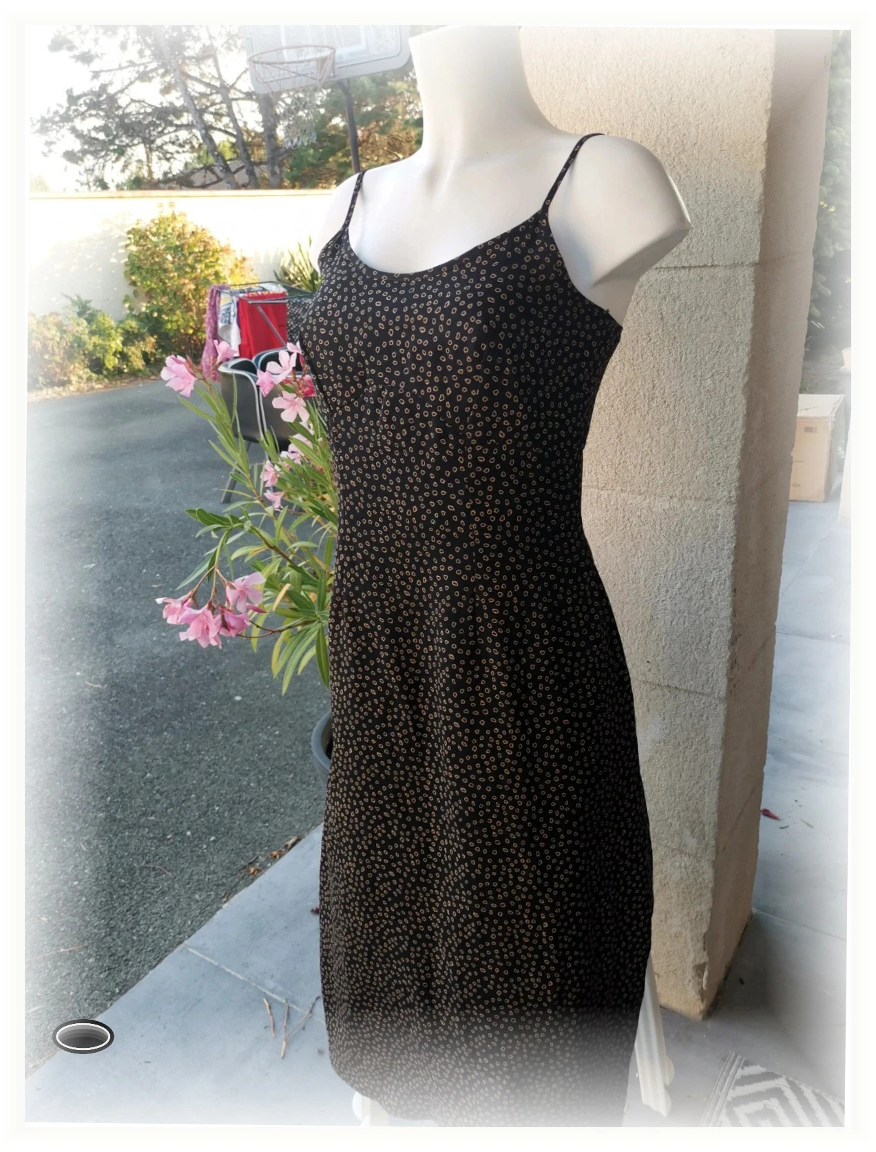 Superbe robe noire marron yessica taille 38 longue – Yessica – taille M / 38 / 10 5