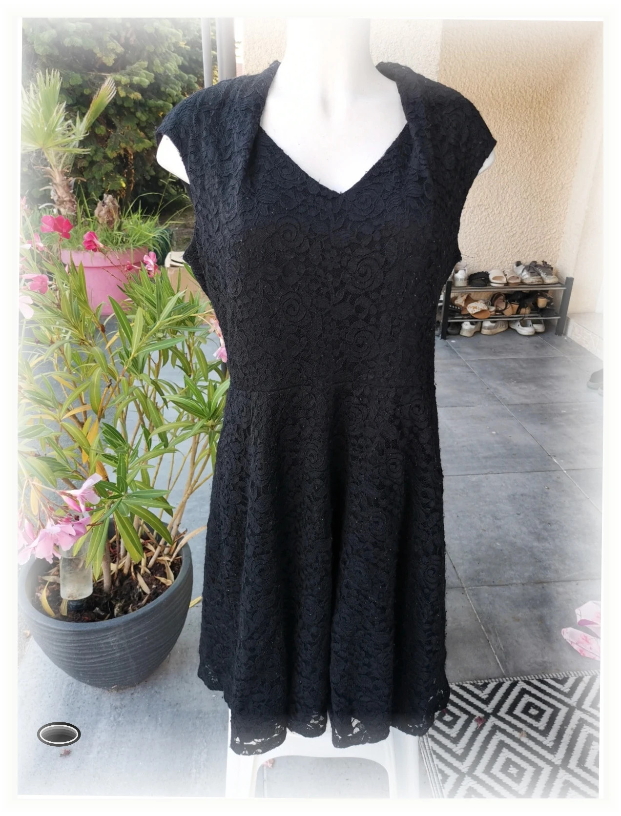 Robe noire Jacqueline riu taille 42 – Jacqueline Riu – taille XL / 42 / 14 5