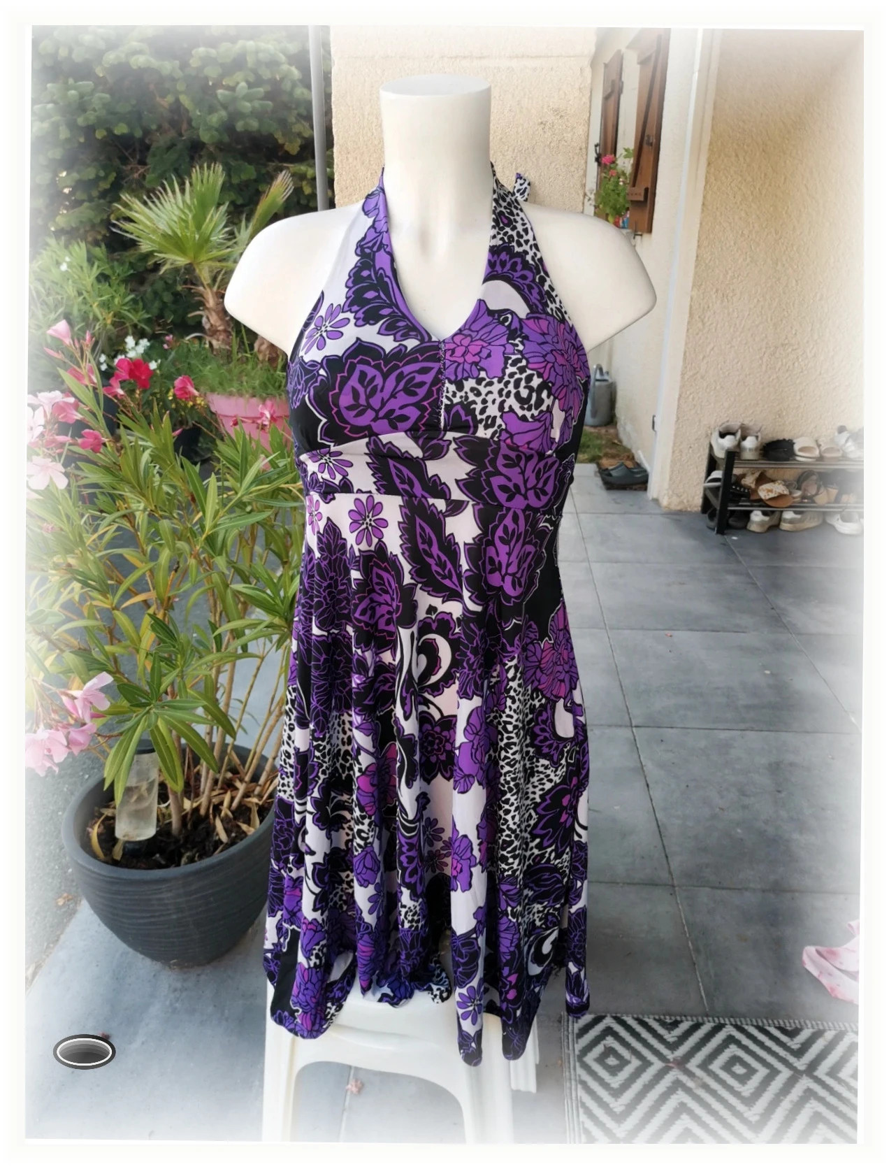 Robe violet taille 38