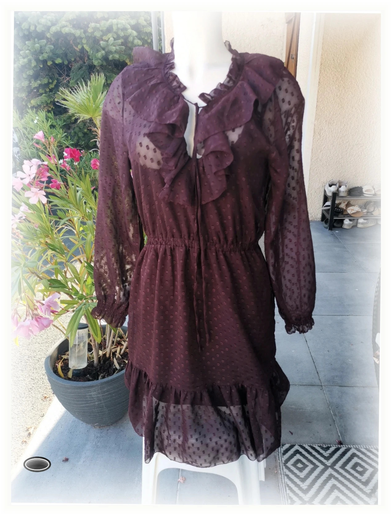 Très belle robe taille xs H&M bordeaux