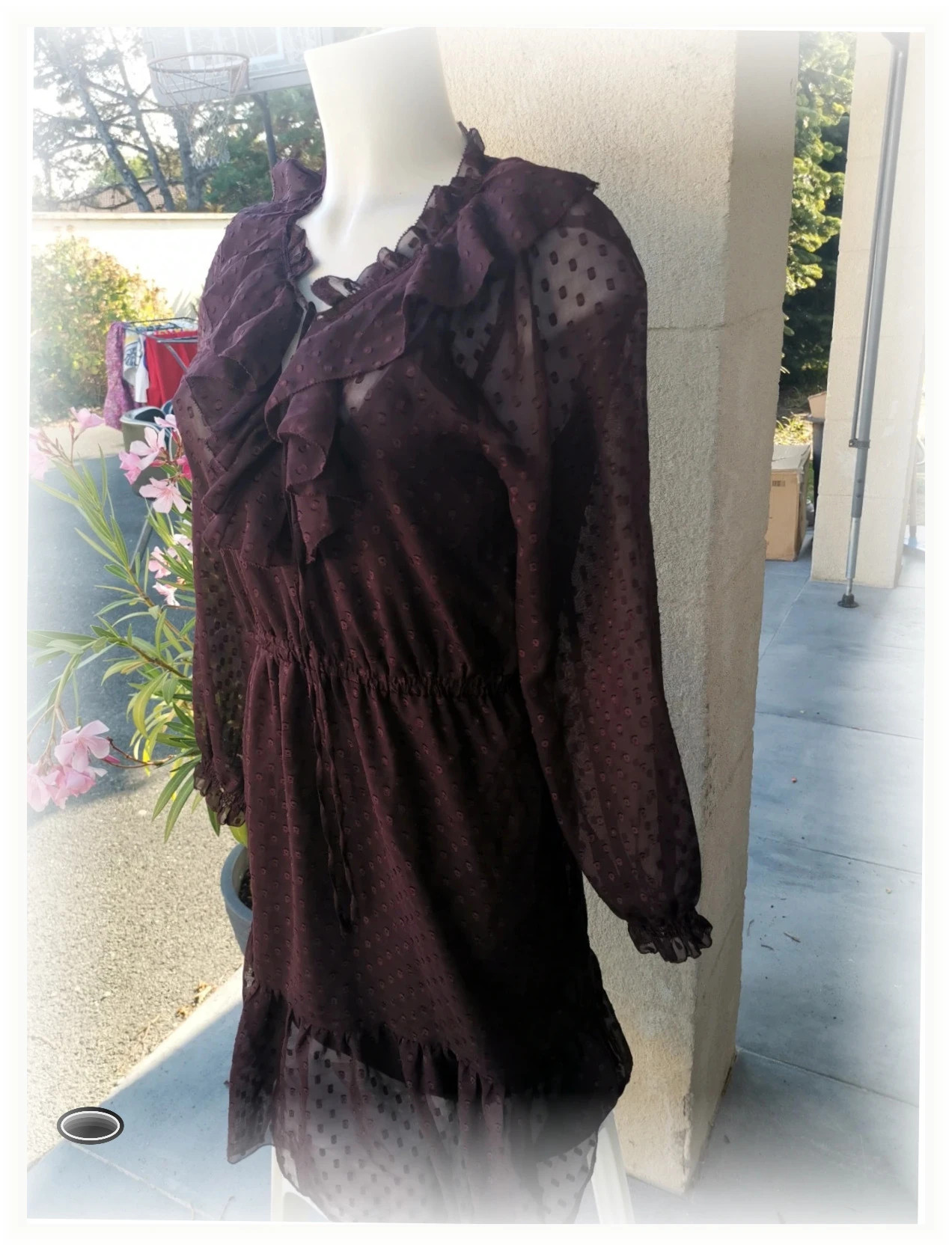 Très belle robe taille xs H&M bordeaux – H&M – taille XS / 34 / 6 2