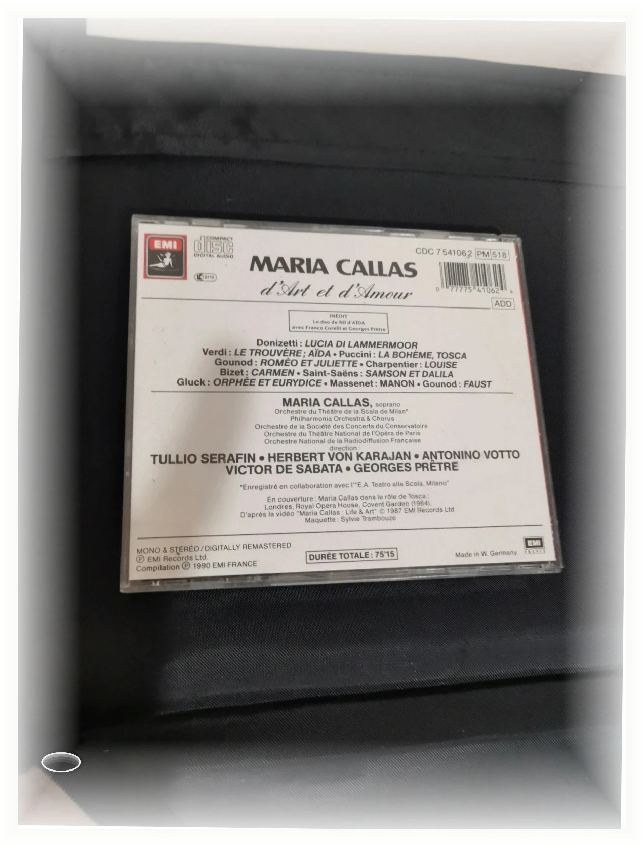 Cd Maria callas d art et d amour 2
