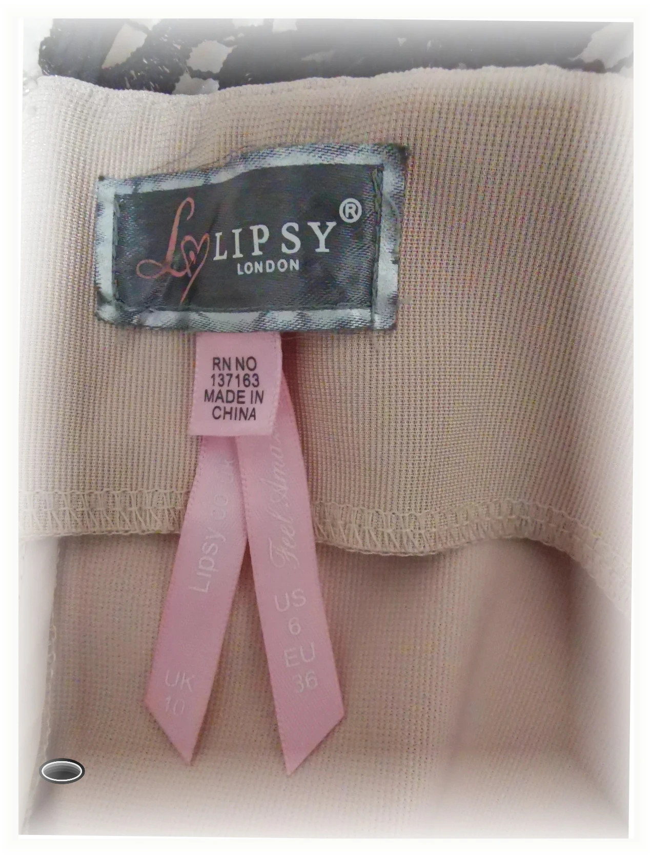 très belle robe taille s lipsy london – Lipsy – taille S / 36 / 8 5
