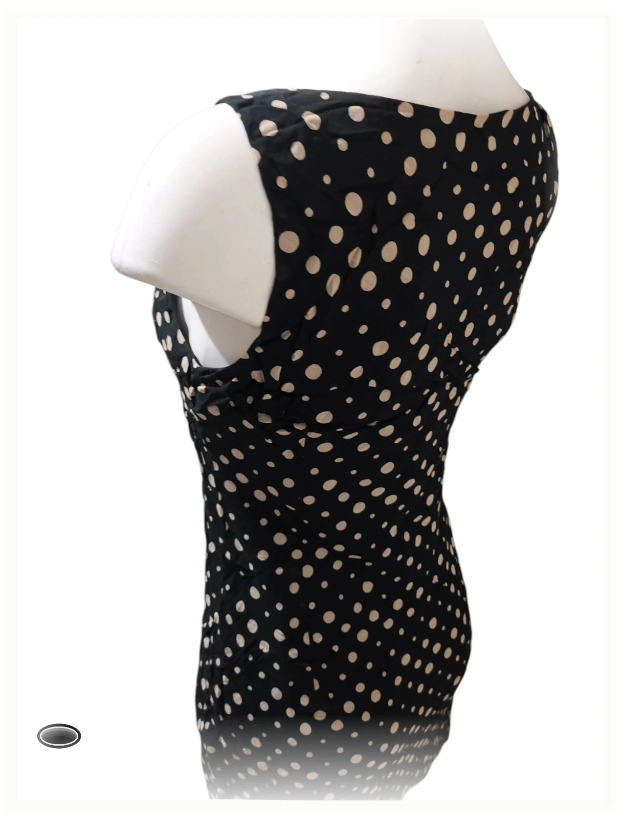 très belle robe longue taille s caroll petit pois – Caroll – taille S / 36 / 8 3