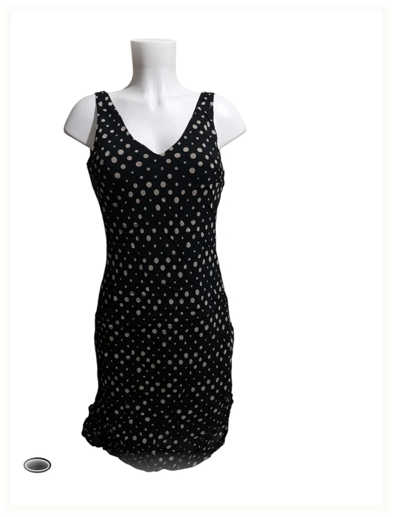 très belle robe longue taille s caroll petit pois