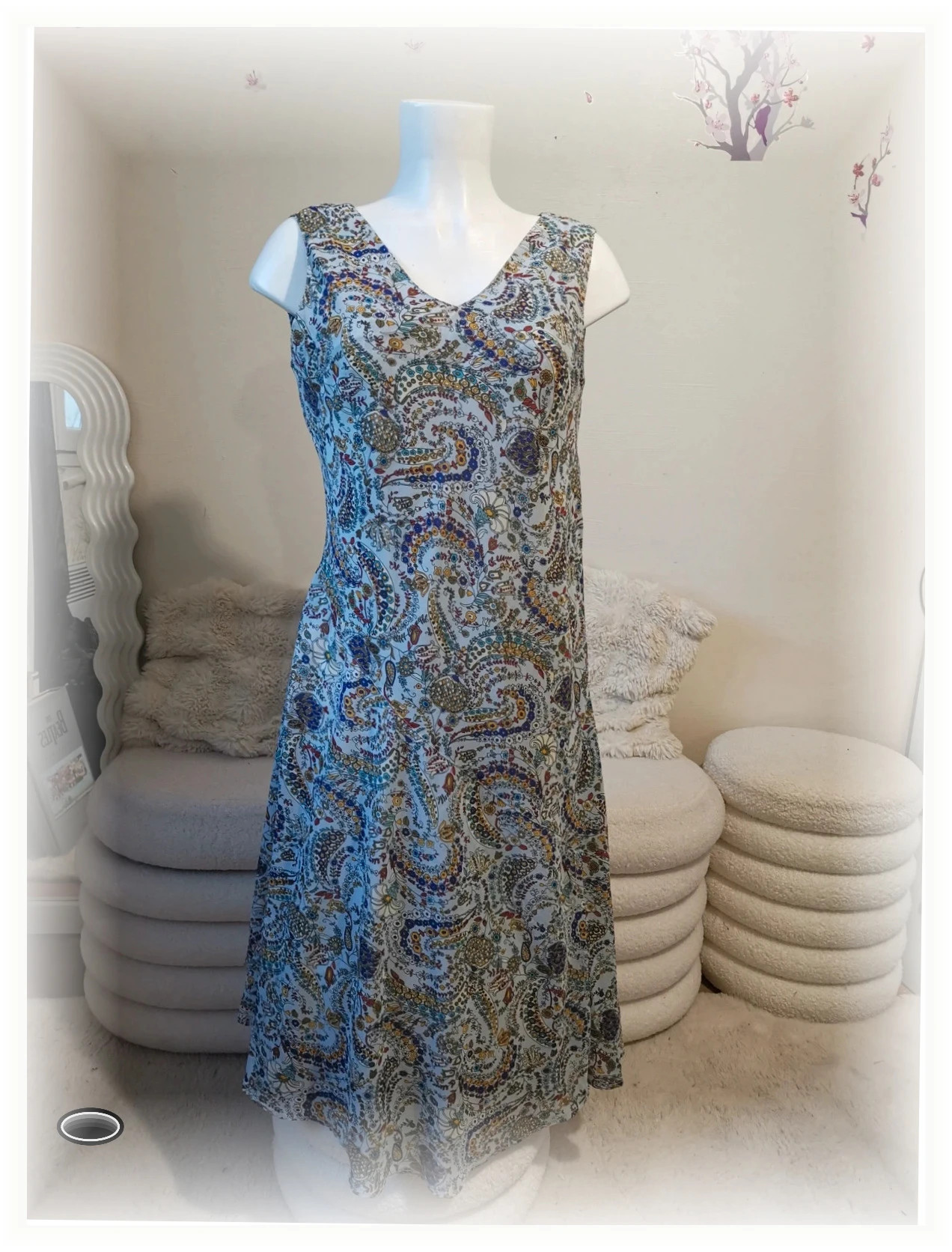 très belle robe taille 38 longue légère fluide – Belle – taille M / 38 / 10 5