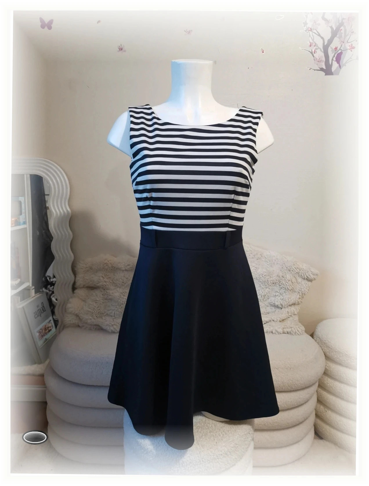très belle robe taille s noir et blanc – Belle – taille S / 36 / 8 4