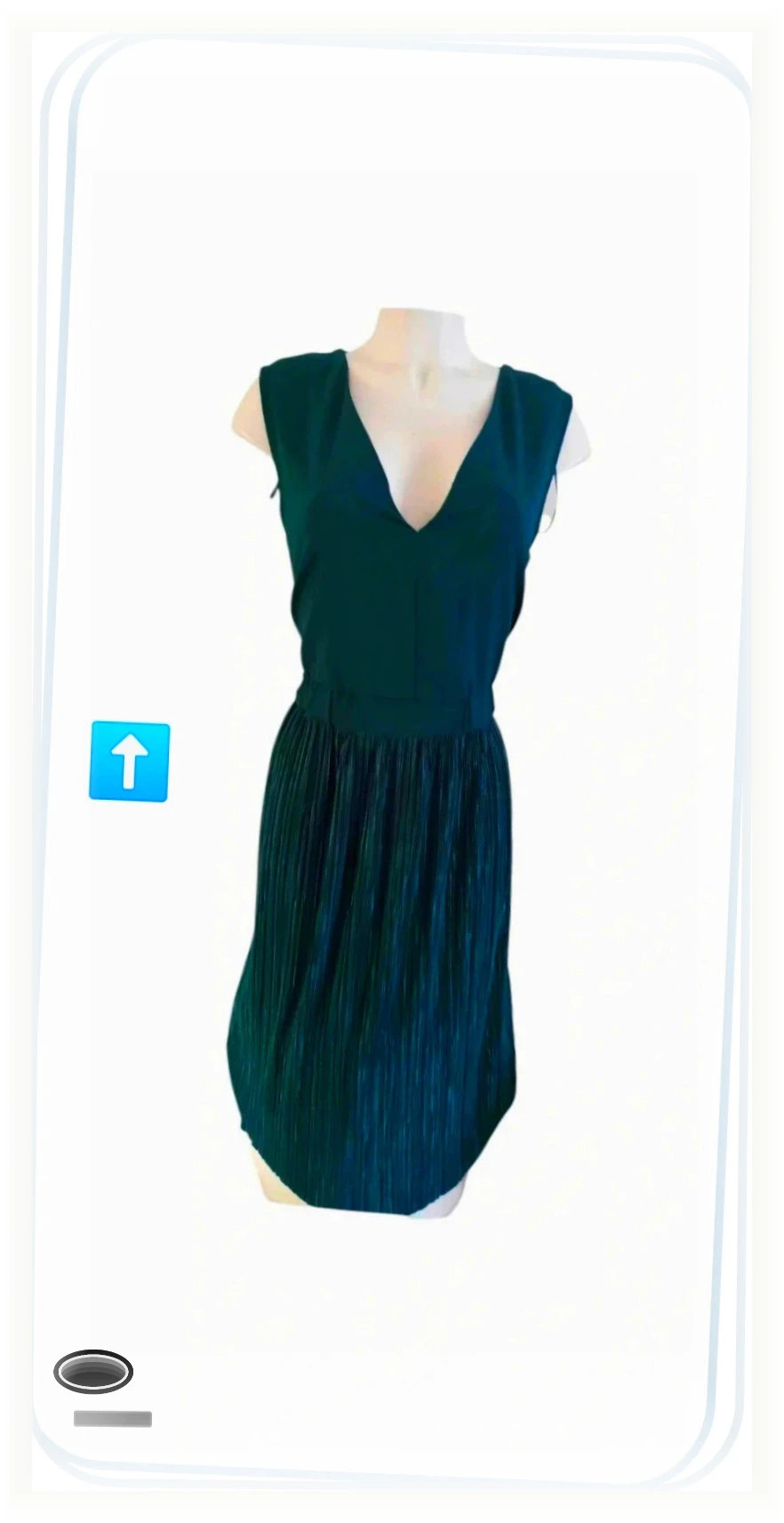 très belle robe taille 36 camaïeu vert bouteille