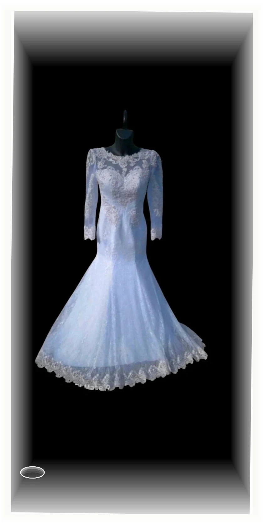 Magnifique robe de mariée avec le voile blanche broder de avec perle voile long taille S – Magnifique – taille S / 36 / 8 2
