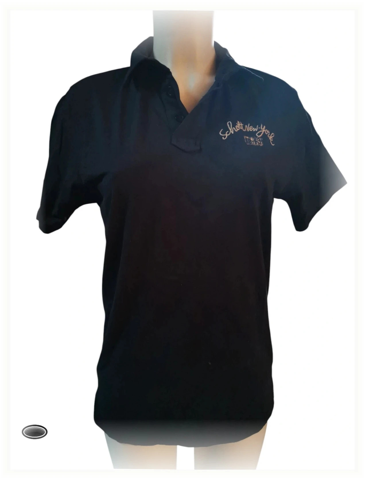 tee shirt schott taille s bleu nuit