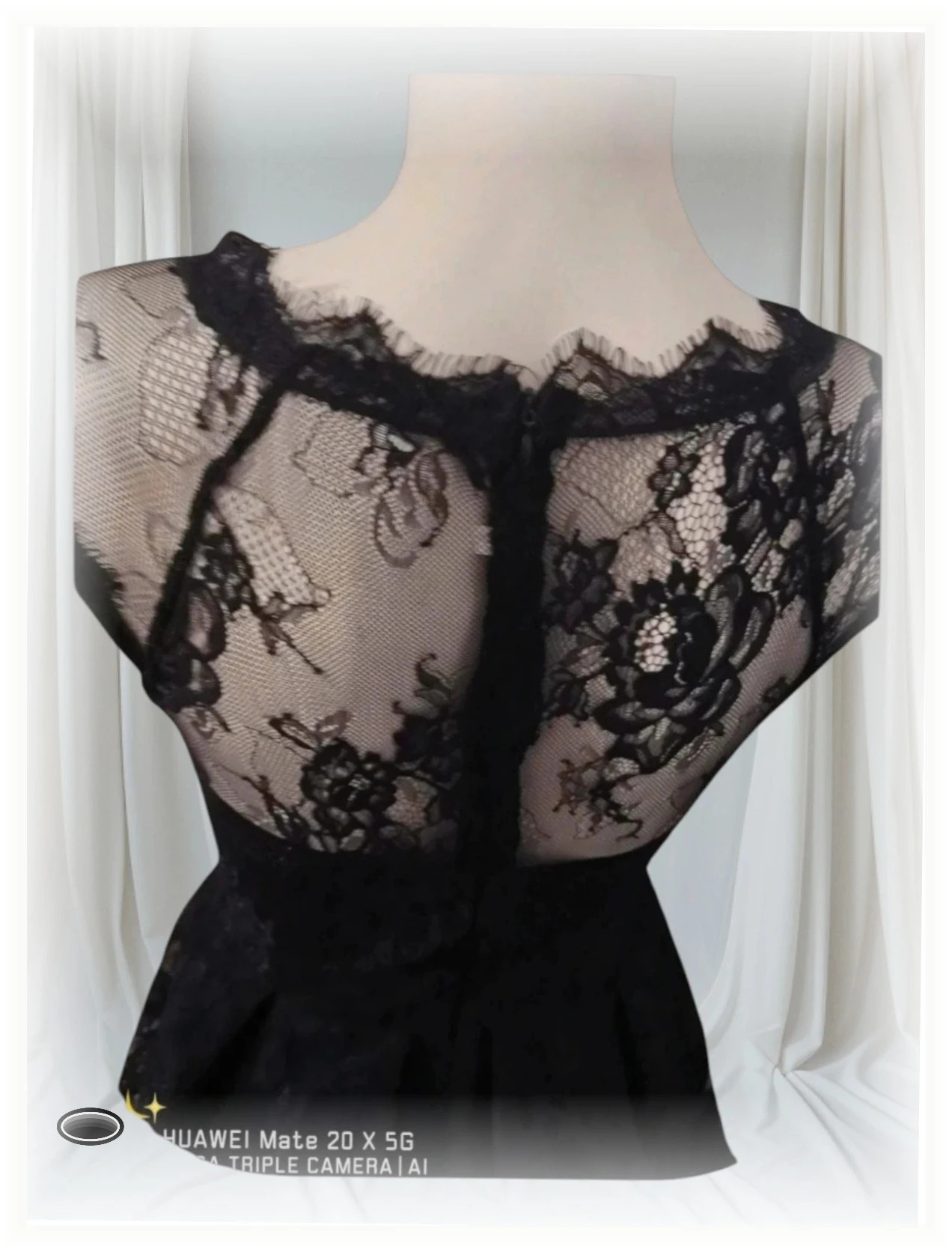 très belle robe taille s noir dentelle – taille S / 36 / 8 4
