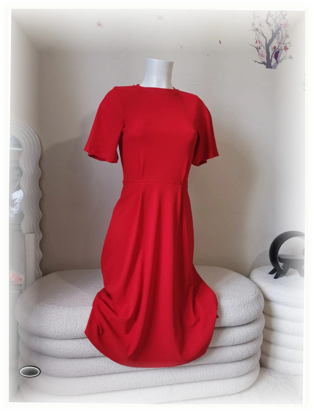 Très belle robe taille xs rouge h&m – H&M – taille XS / 34 / 6 2