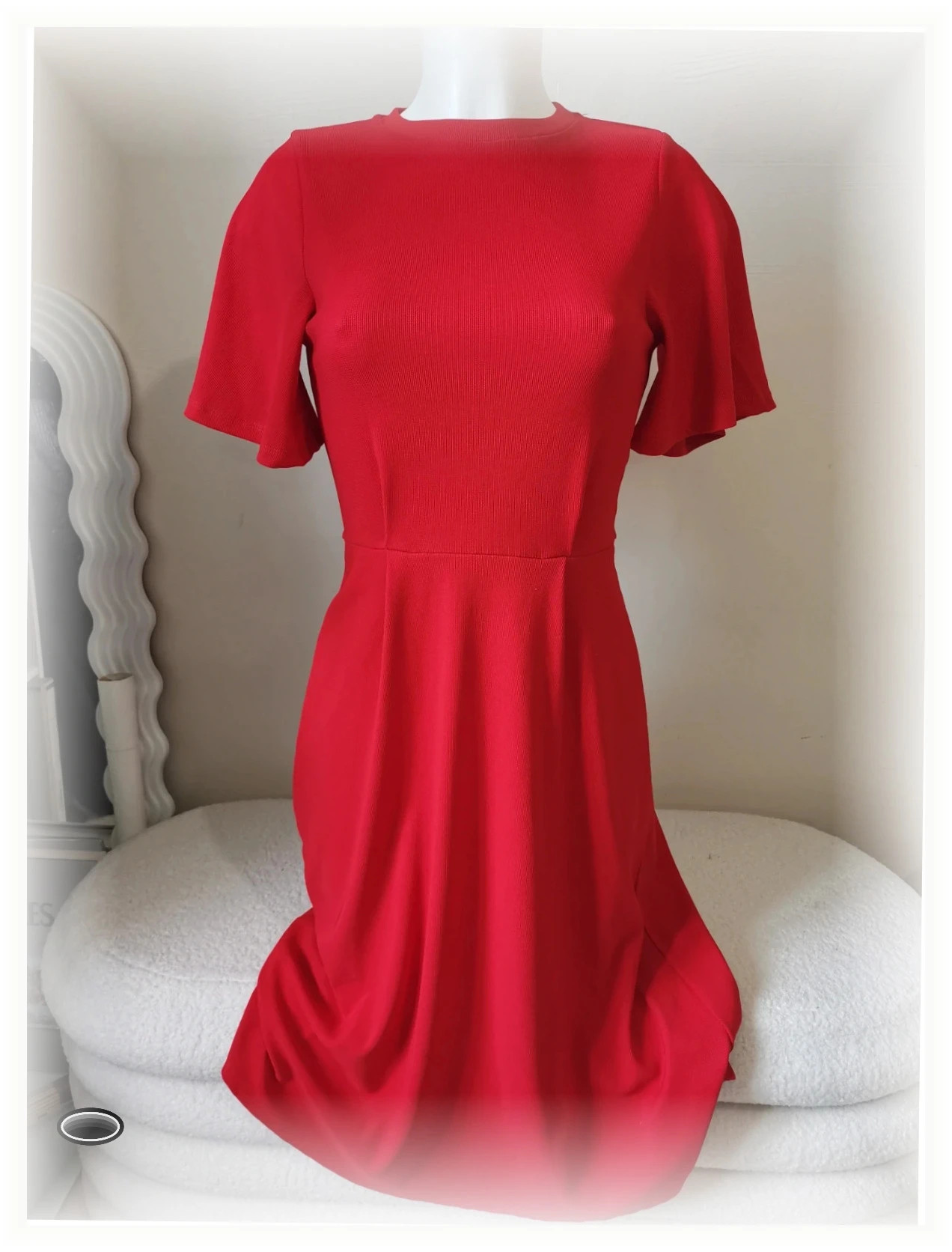 Très belle robe taille xs rouge h&m – H&M – taille XS / 34 / 6 4