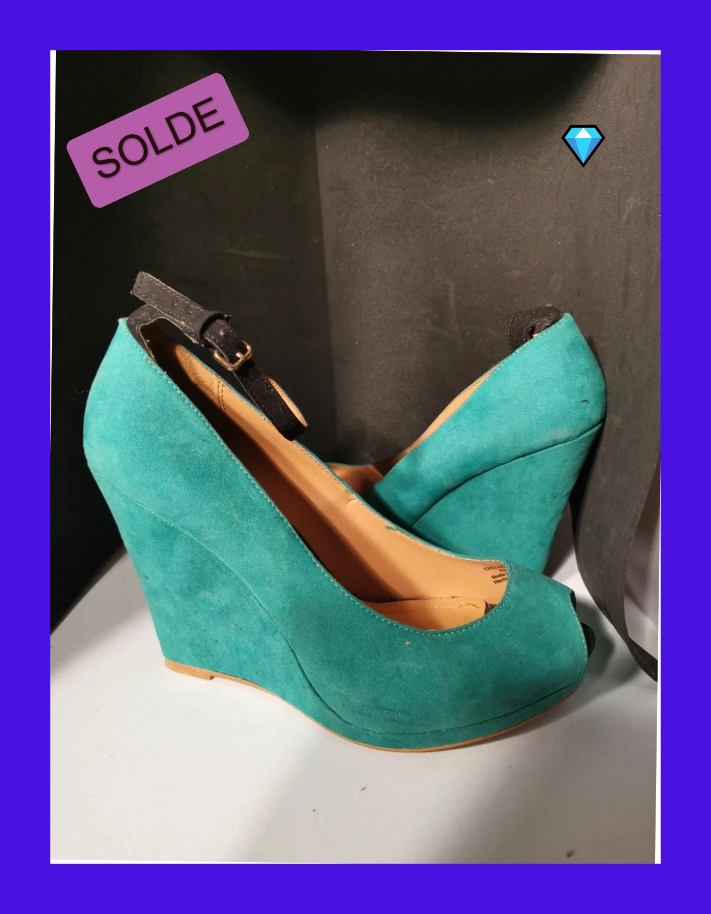 très belle chaussure velour zara collection taille 39 – Zara – taille 39 4