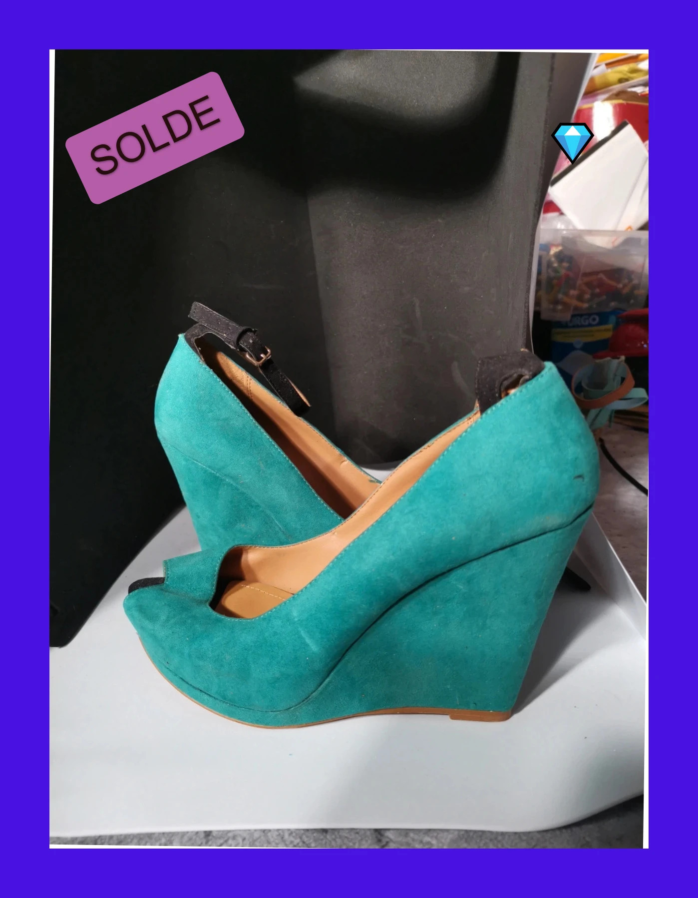 très belle chaussure velour zara collection taille 39 – Zara – taille 39 3