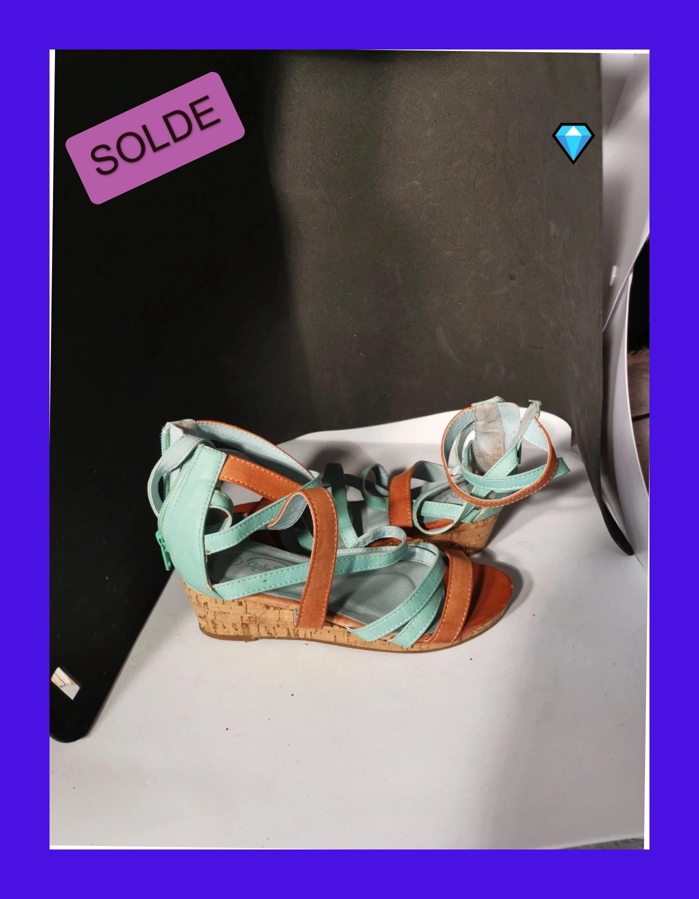 sandale compenser taille 32 girly – Girly shoes – taille 32 3