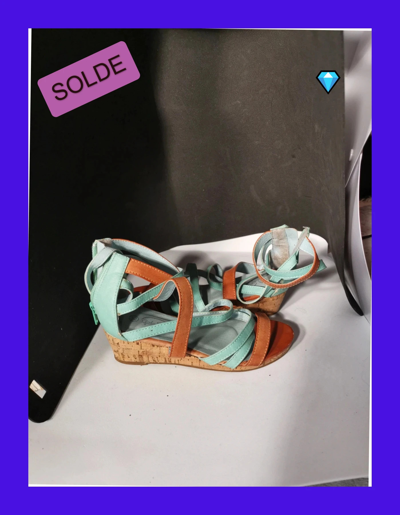 sandale compenser taille 32 girly – Girly shoes – taille 32 2