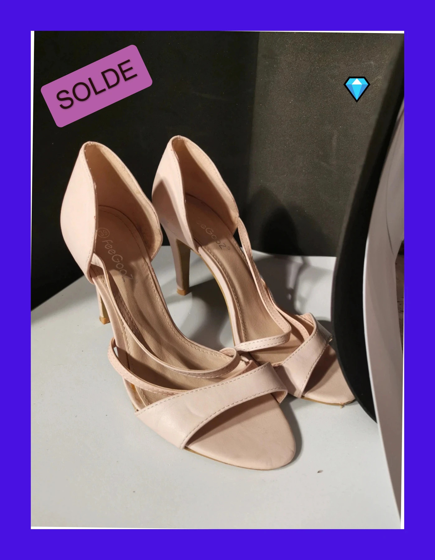 très beau escarpin beige feegooz taille 39 – FEEGOOZ – taille 39 5