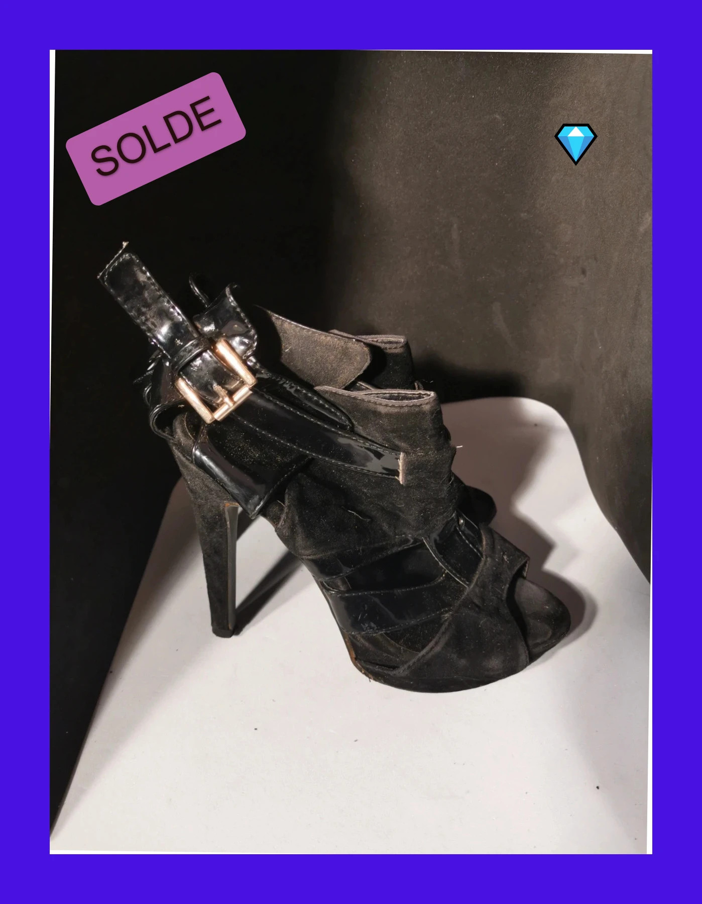 chaussure talon taille 37 noir – Noir – taille 37 3