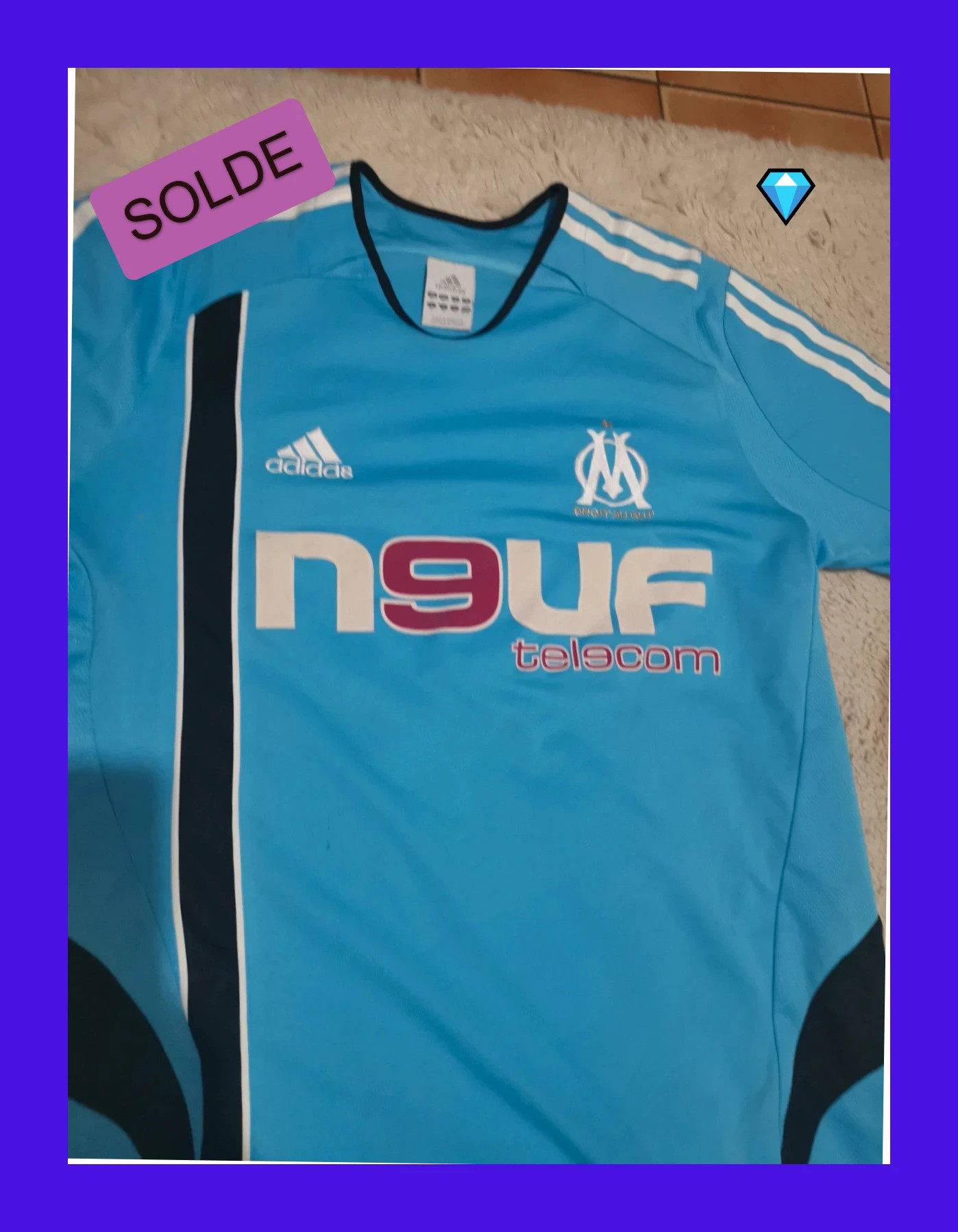Maillot de foot Marseille adidas taille M – adidas – taille M 3