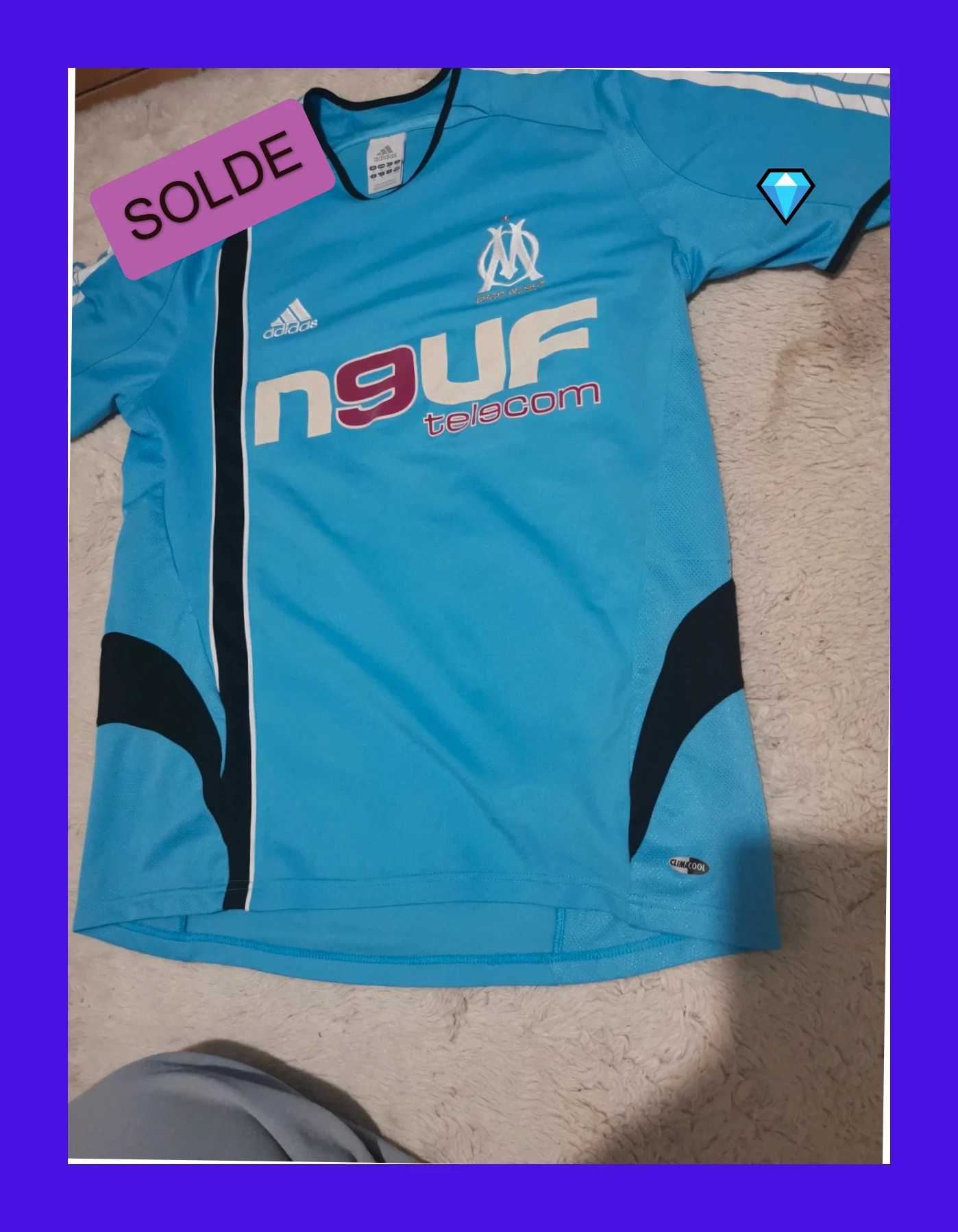 Maillot de foot Marseille adidas taille M – adidas – taille M 5