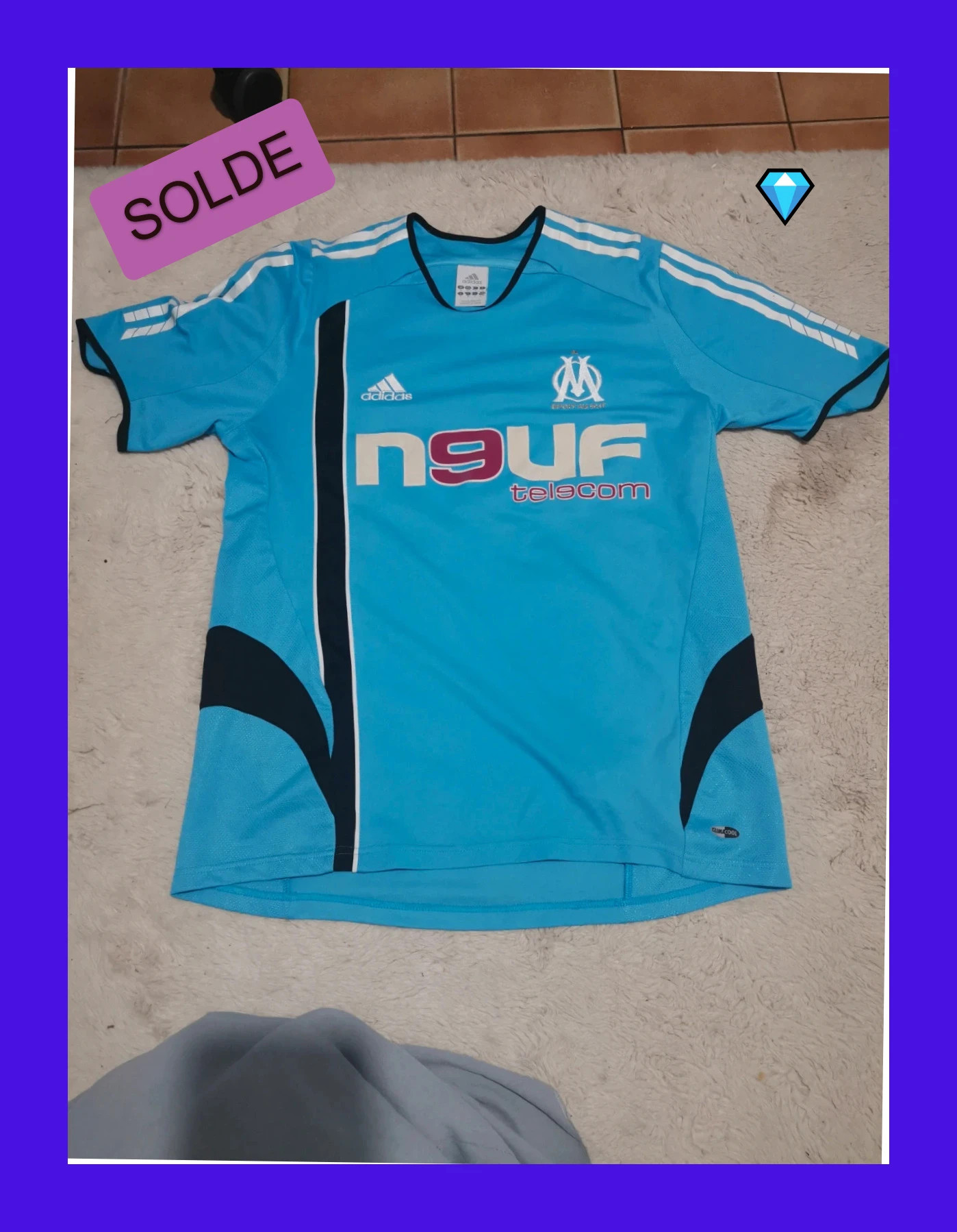 Maillot de foot Marseille adidas taille M