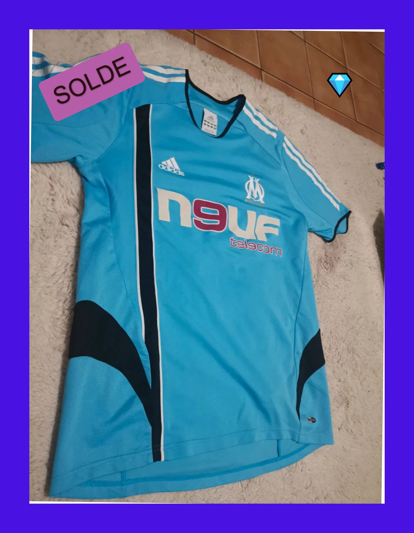 Maillot de foot Marseille adidas taille M – adidas – taille M 4