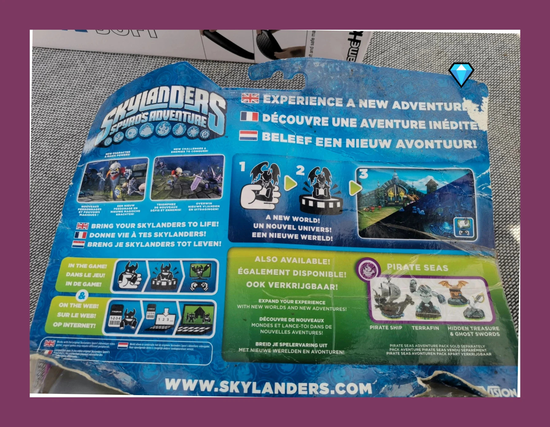 Skylanders - Spyro's Adventure Darklight Crypt Pack neuf mais la boîte est abîmé comme sur la photo – Skylanders – taille Taille unique 5