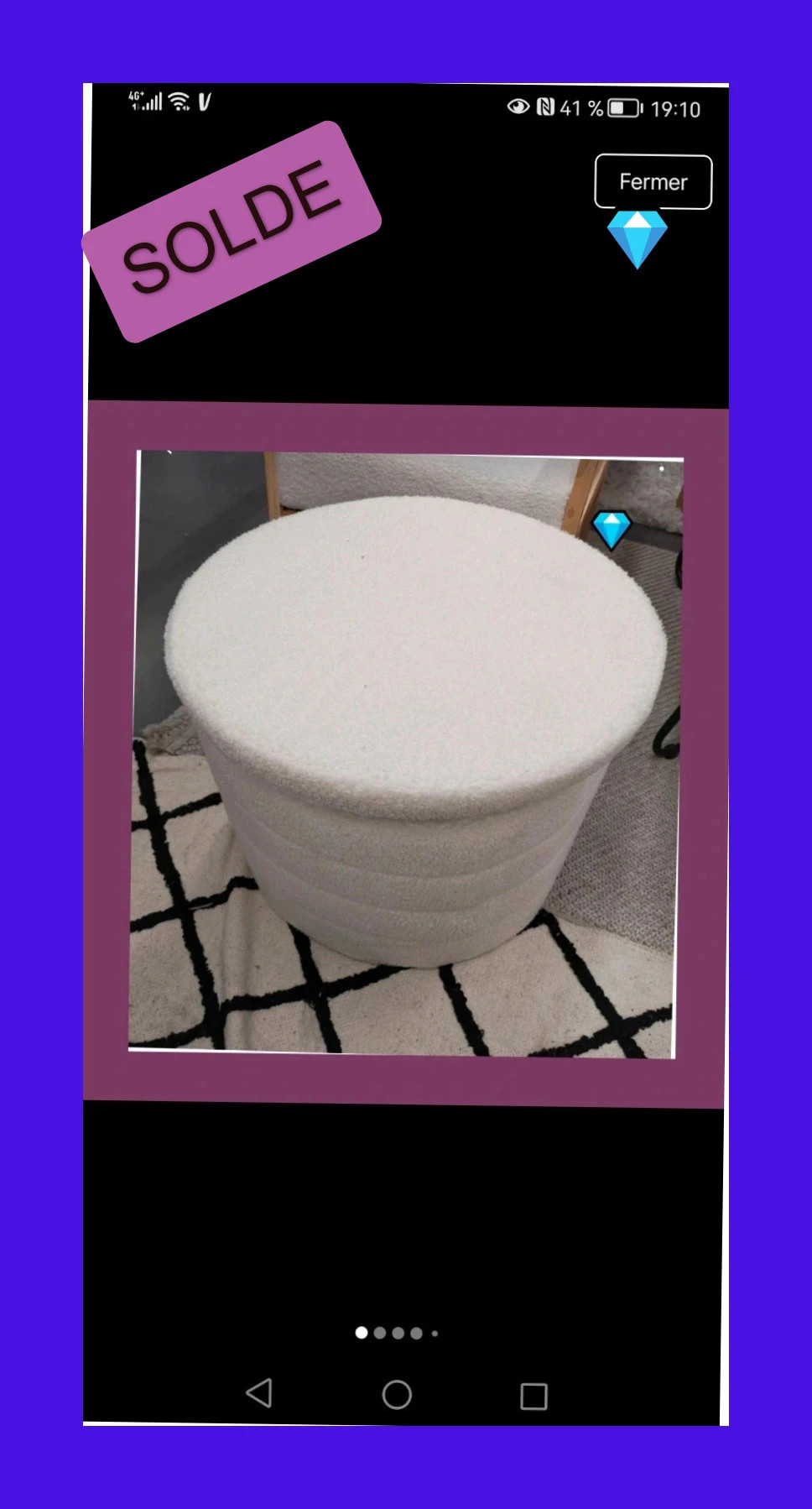 très grand coffre pliable neuf 56 cm diamètre 4