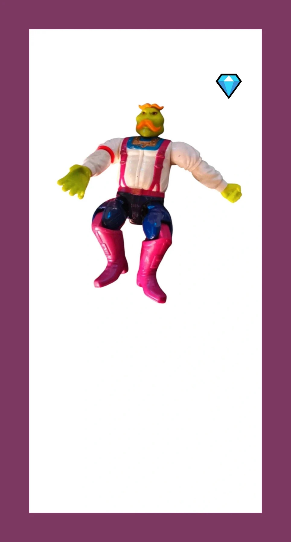 Moustachu Handle Bar Serveur BraveStarr vintage Mattel 1986 – Mattel – taille Taille unique 3