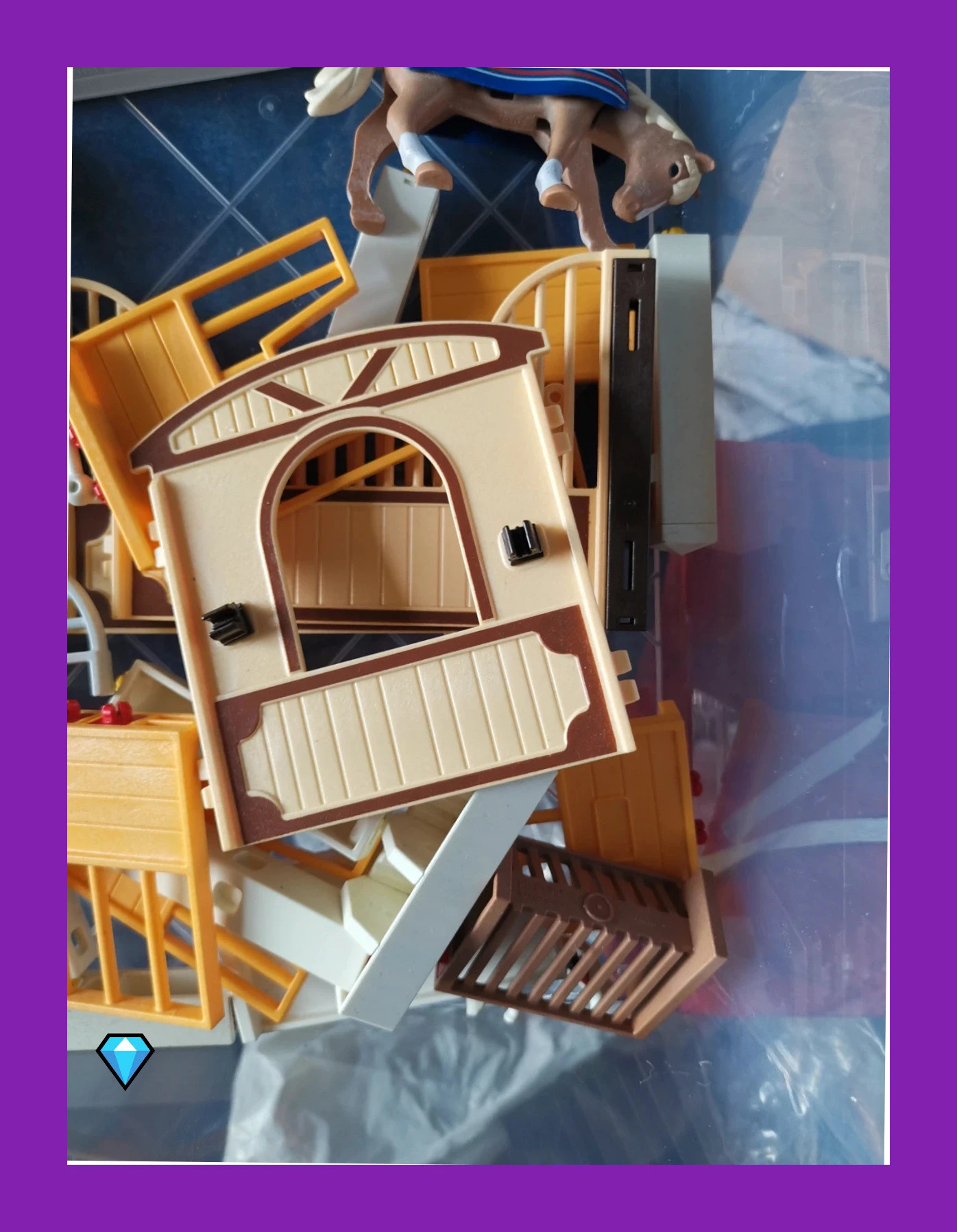 Lot playmobil ecurie comme sur la photo avec animaux – Playmobil – taille Taille unique 5