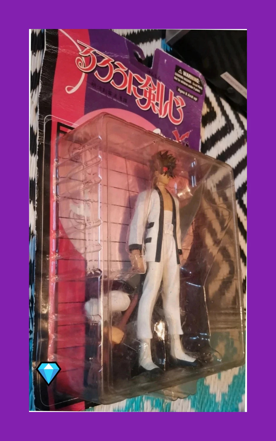 figurine vintage Samurai X Rurouni kenshin Sanosuke action figure dans sa boîte jamais ouverte – Samurai – taille Taille unique 3
