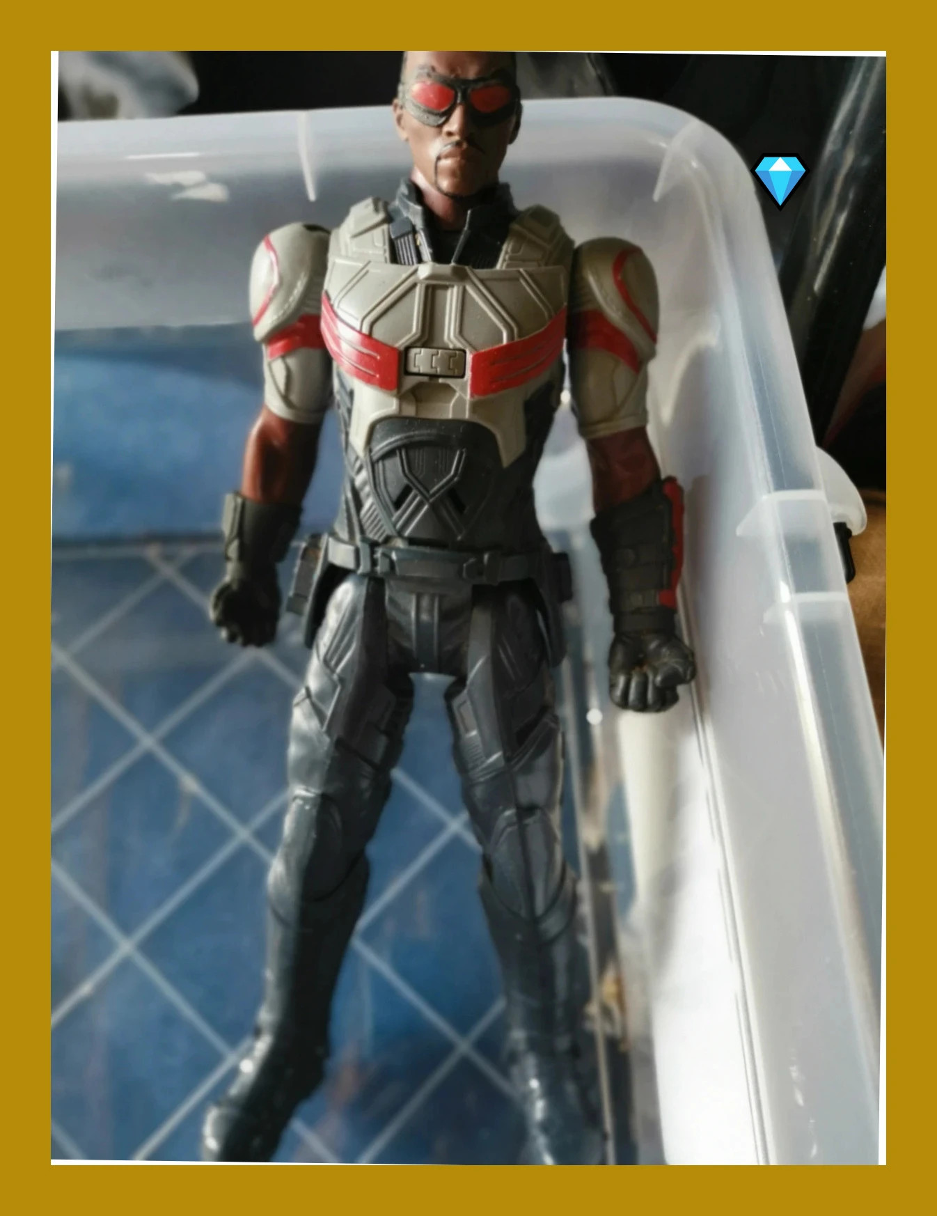 Figurine articulée électronique Falcon Marvel Civil War Titan Hero série 12 e – Marvel – taille Taille unique 2