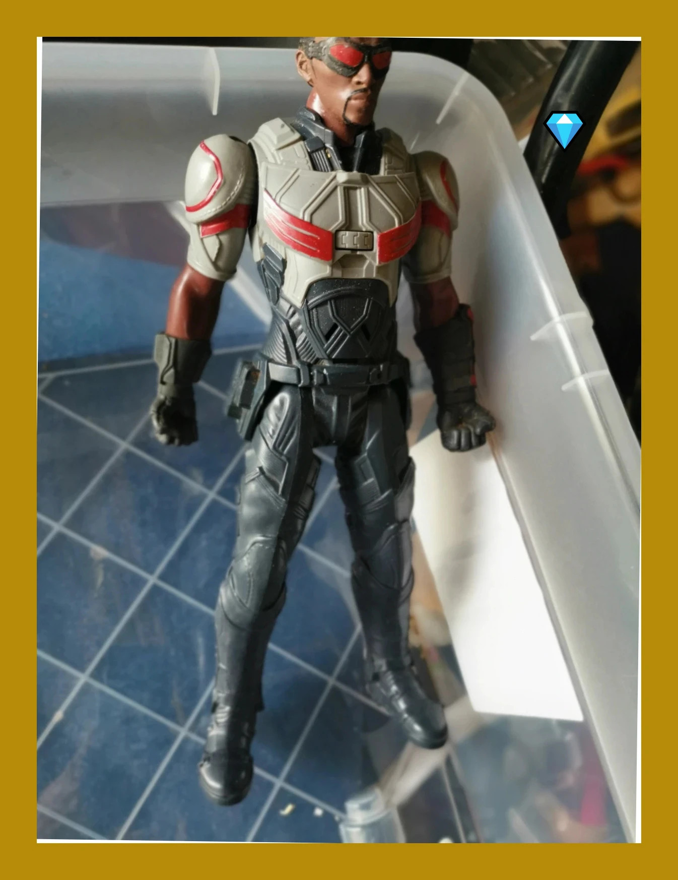 Figurine articulée électronique Falcon Marvel Civil War Titan Hero série 12 e – Marvel – taille Taille unique 4