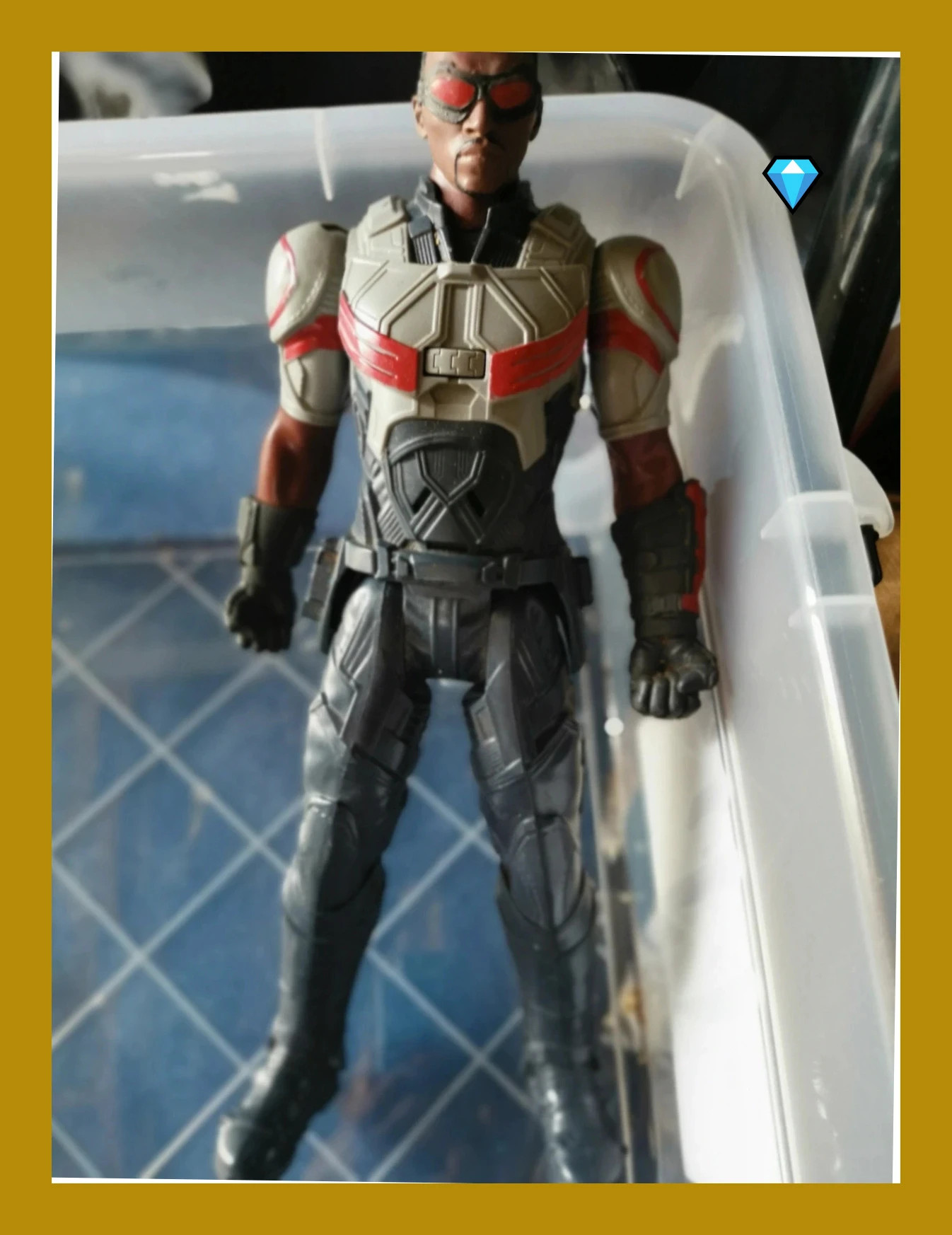 Figurine articulée électronique Falcon Marvel Civil War Titan Hero série 12 e – Marvel – taille Taille unique 3