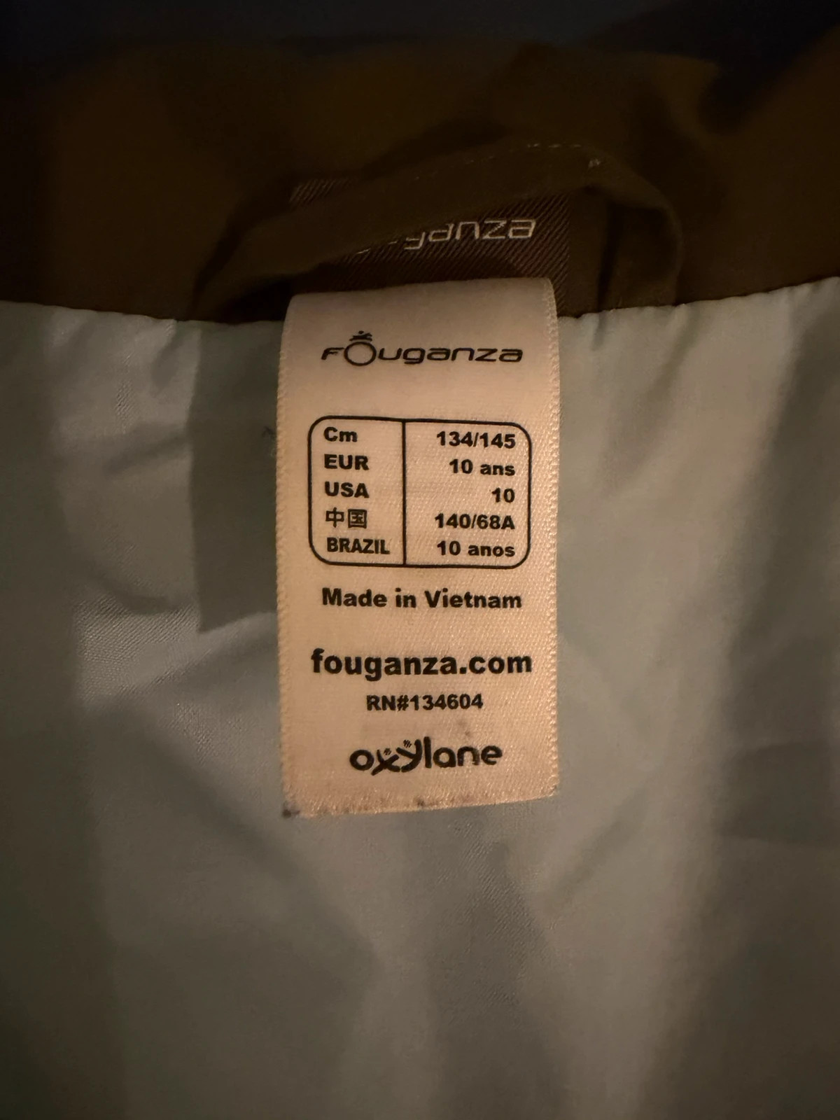 Veste sans manches garçon – Fouganza – taille 10 ans / 140 cm 3