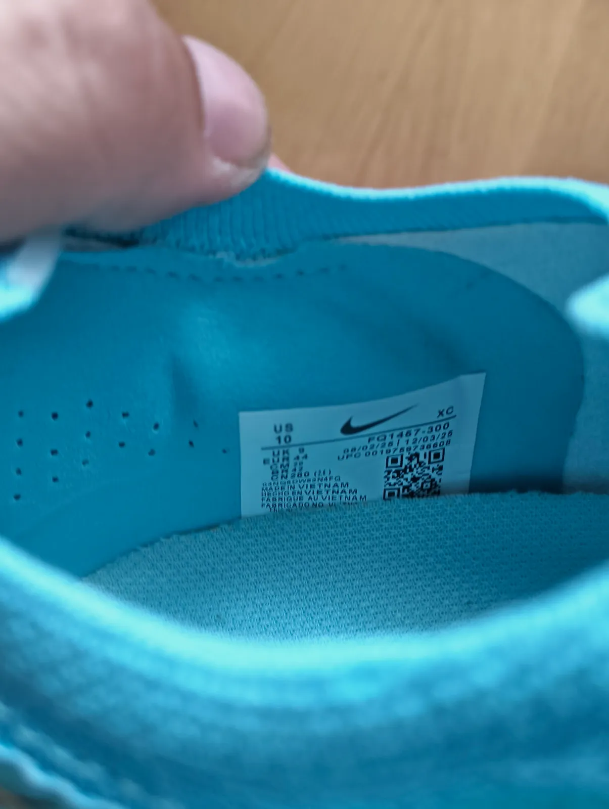 Nike Zoom Vapor 16 Elite FG Turquoise Gold – Nike – taille EU 44 6
