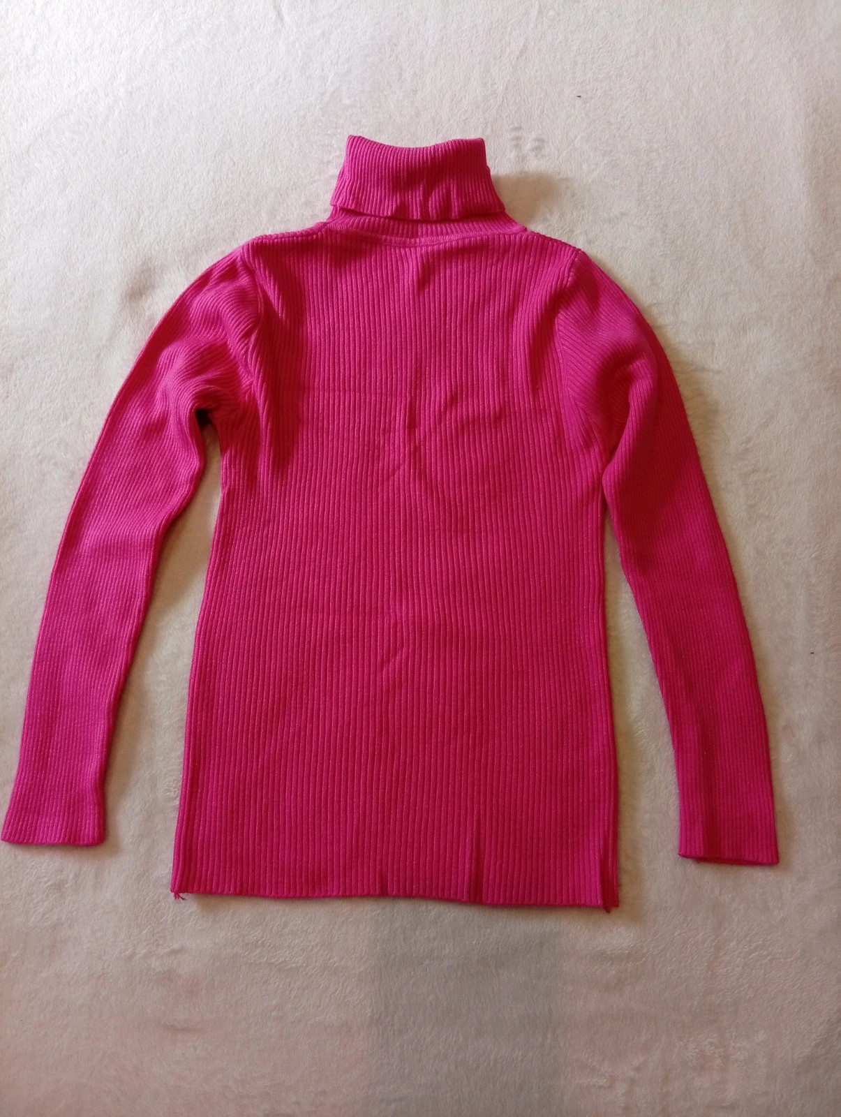 Soft and lightweight knitted turtleneck sweater in pink. – taille S / 36 / 8 2