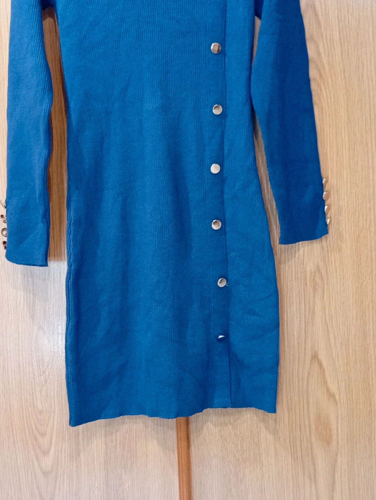 Electric blue knitted dress, size S. – Shein – taille S / 36 / 8 4