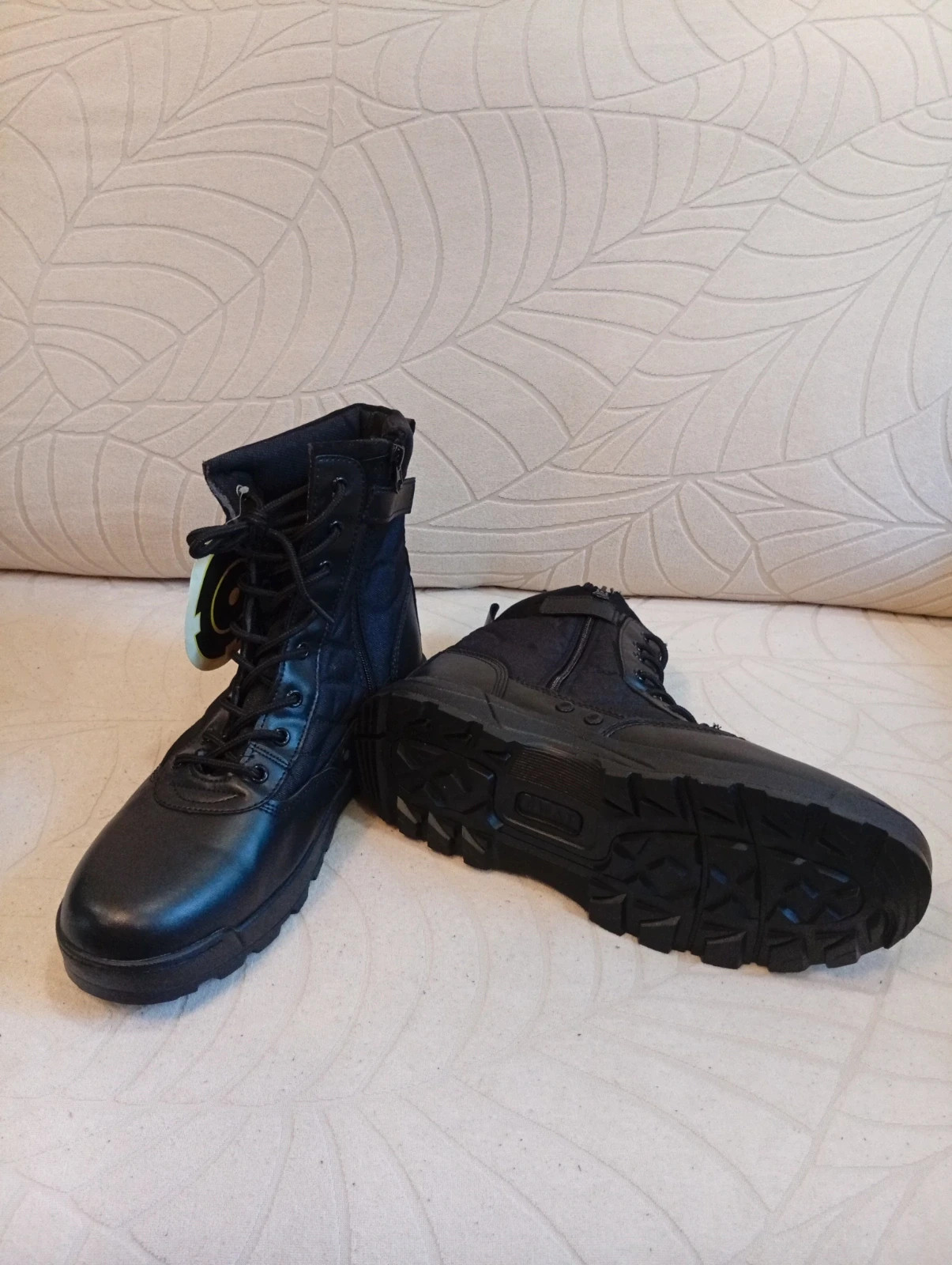 Black tactical-style/urban boots with laces – Swat – taille 45 2