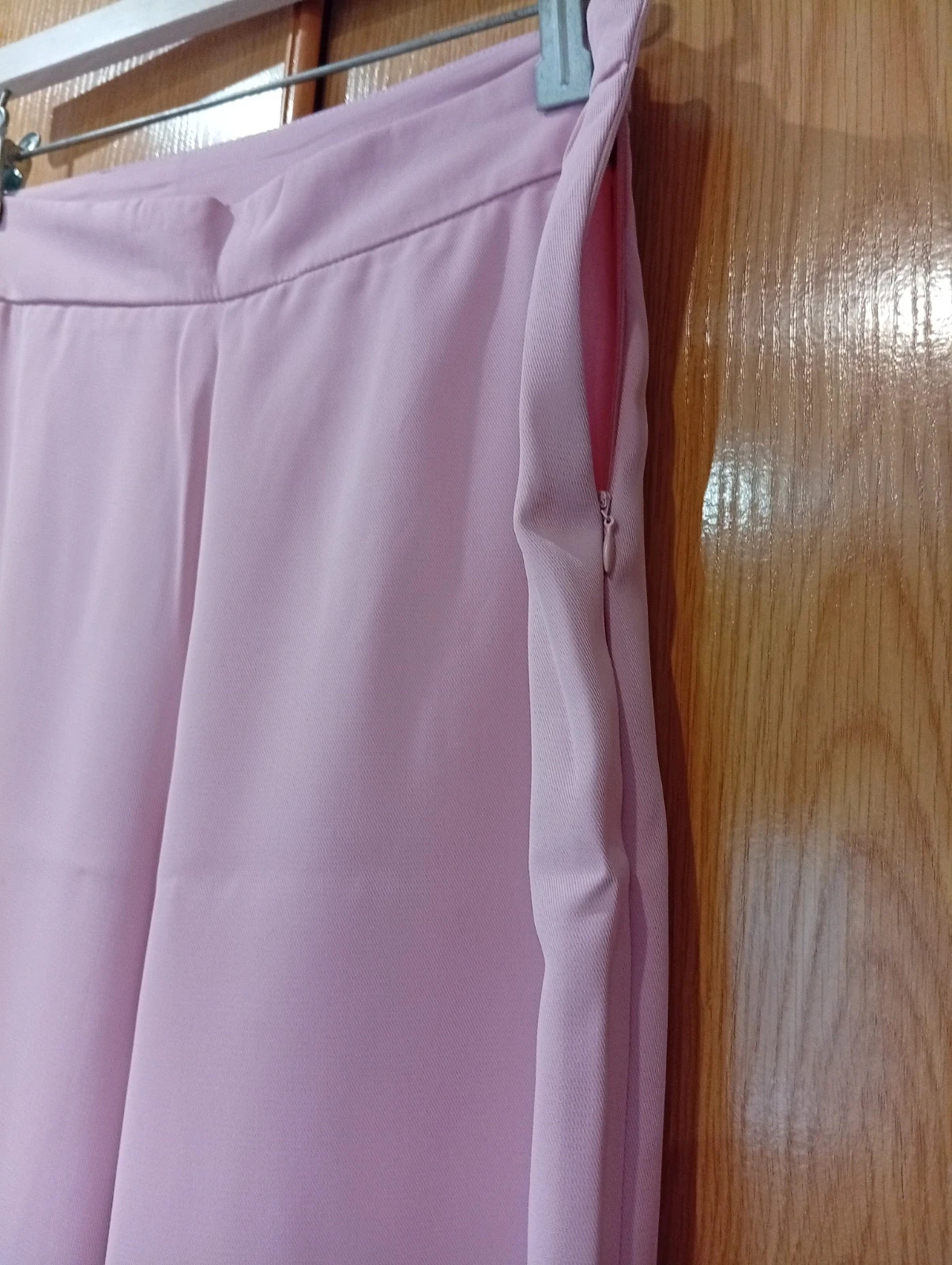 Lilac wide-leg trousers in a beautiful pastel shade. Size S. – taille S / 36 / 8 3