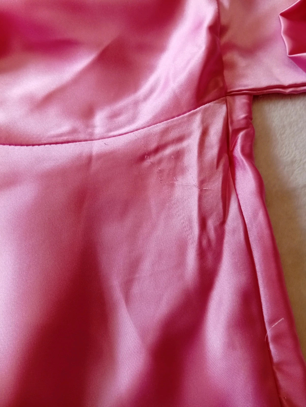 Pink satin halter mini dress Elegant and flattering – taille S / 36 / 8 5
