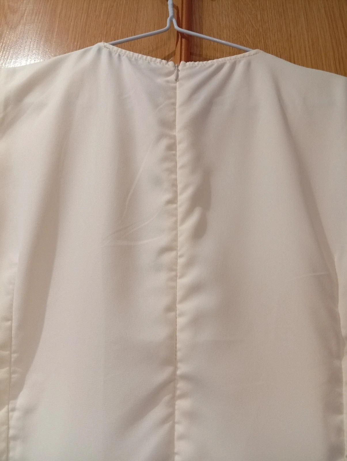 Vestido blanco/crema elegante – Talla L-XL. Ideal para eventos, comuniones, cenas, verano – taille L / 40 / 12 5