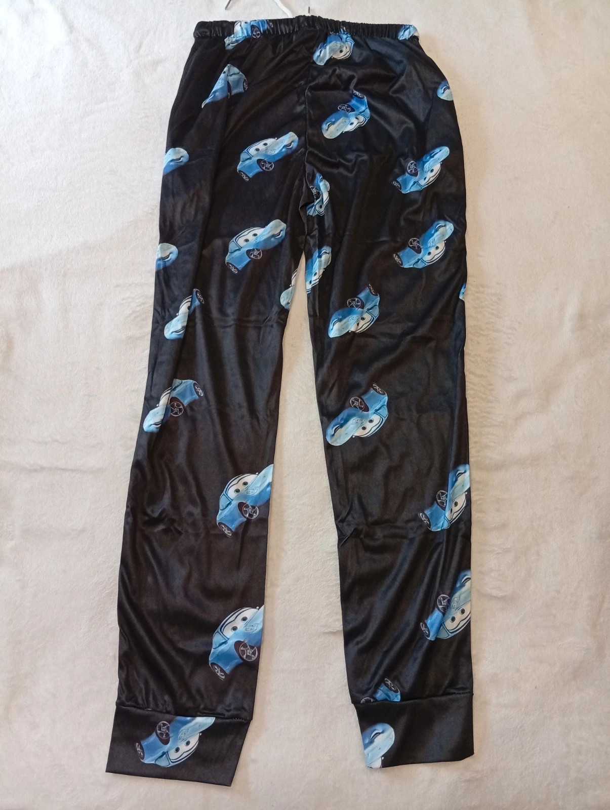 Blue Car Print Pyjama Bottoms – Size XS – taille XS 2