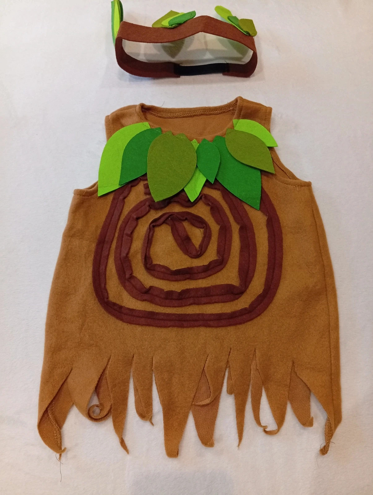 Kids Tree Costume with Leaf Headband – Size 100 – taille 3 ans / 98 cm 3